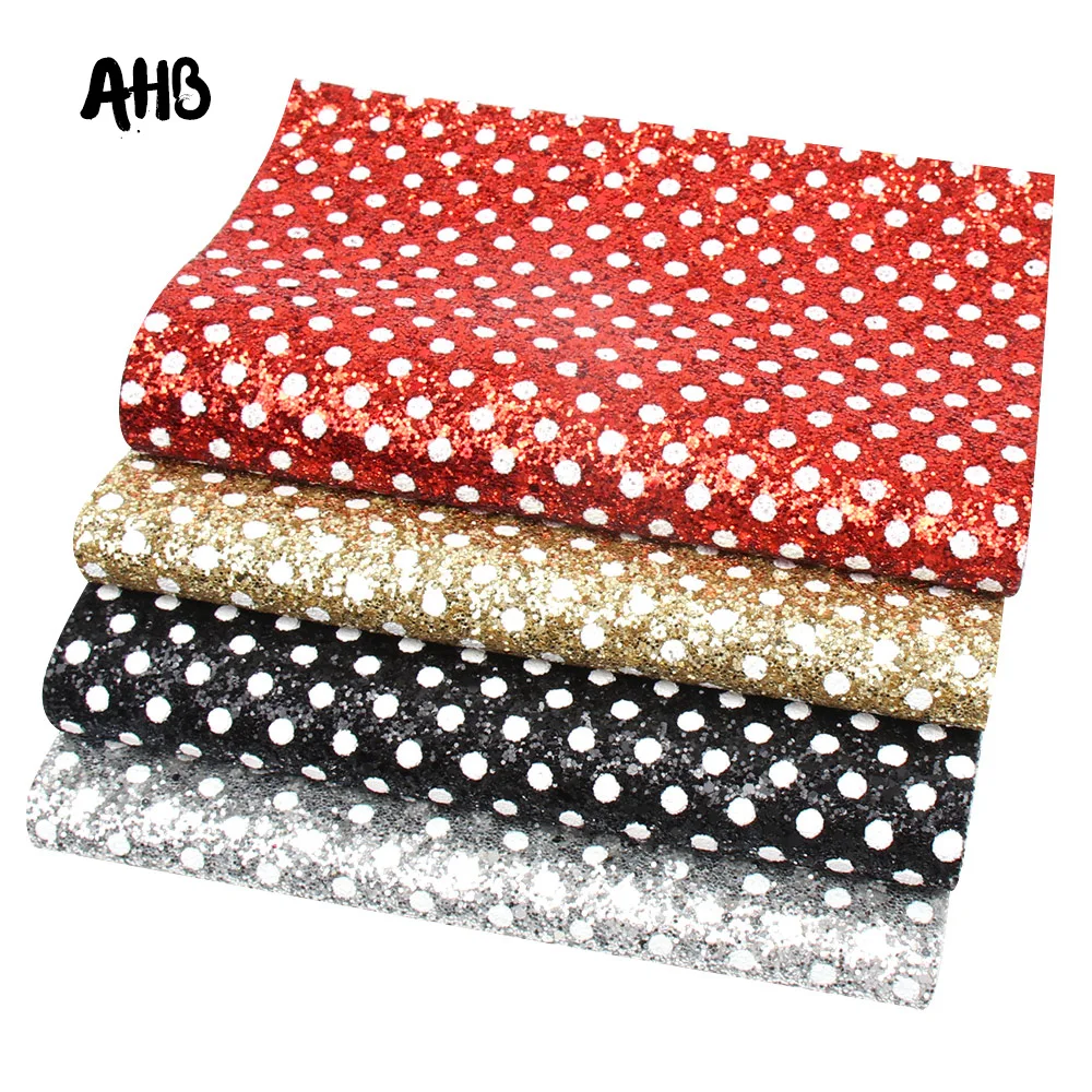 AHB 4Pcs/Set Dots Chunky Glitter Sheets Shiny Sequins Leather Fabric DIY Leather Sheet Handmade Crafts Patchwork Materials
AHB 4Pcs/Set Dots Chunky Glitter Sheets Shiny Sequins Leather Fabric DIY Leather Sheet Handmade Crafts Patchwork Materials