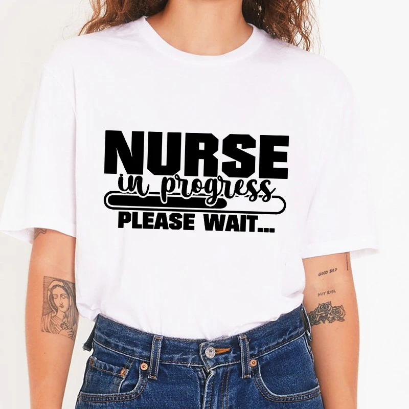 Women T-shirt Graphic Nurse Letter Cartoon Short Sleeve Summer Lady Clothes Tops Tees Print Casual Harajuku Female Tshirt 2022
Women T-shirt Graphic Nurse Letter Cartoon Short Sleeve Summer Lady Clothes Tops Tees Print Casual Harajuku Female Tshirt 2022