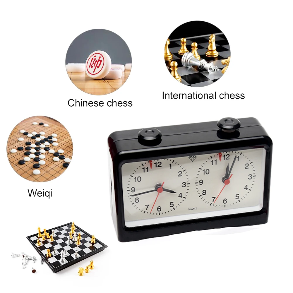 Easy Operate Competition Plastic Professional Accurate Count Down Button Design Chess Clock Portable Quartz Movement Game Timer
Easy Operate Competition Plastic Professional Accurate Count Down Button Design Chess Clock Portable Quartz Movement Game Timer