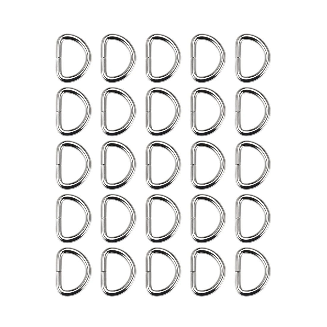 uxcell 25 Pcs D Ring Buckle 1 Inch Metal Semi-Circular D-Rings Silver Tone for Hardware Bags Belts Craft DIY Accessories
uxcell 25 Pcs D Ring Buckle 1 Inch Metal Semi-Circular D-Rings Silver Tone for Hardware Bags Belts Craft DIY Accessories