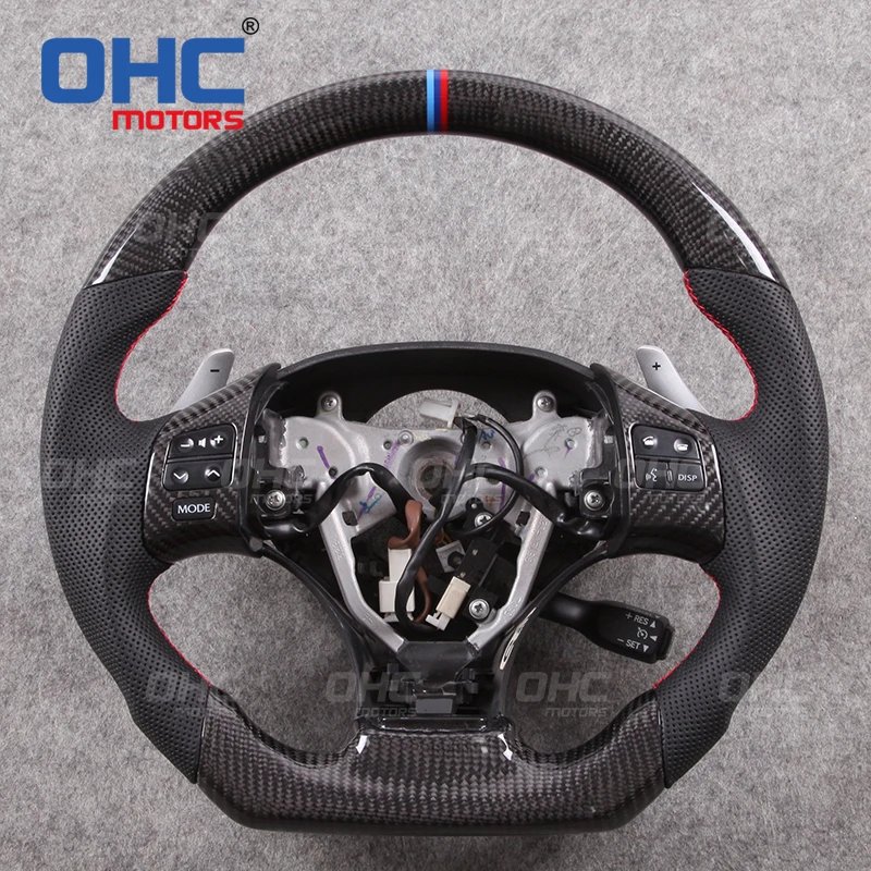 Real Crbon Fiber Steering Wheel compatible for Lexus CT ES IS GS LS NX RX / IS200 IS300 IS350
Real Crbon Fiber Steering Wheel compatible for Lexus CT ES IS GS LS NX RX / IS200 IS300 IS350