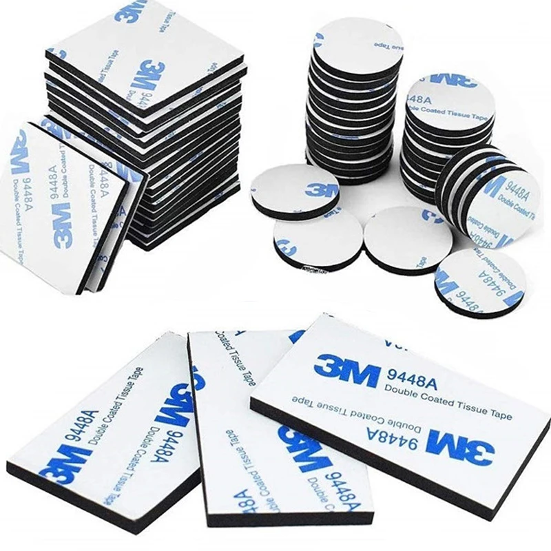 10PCS/ Double Sided Foam Tape Strong Pad Mounting Adhesive Tape Sticky Tape Black White Multiple size Include Round and Square
10PCS/ Double Sided Foam Tape Strong Pad Mounting Adhesive Tape Sticky Tape Black White Multiple size Include Round and Square