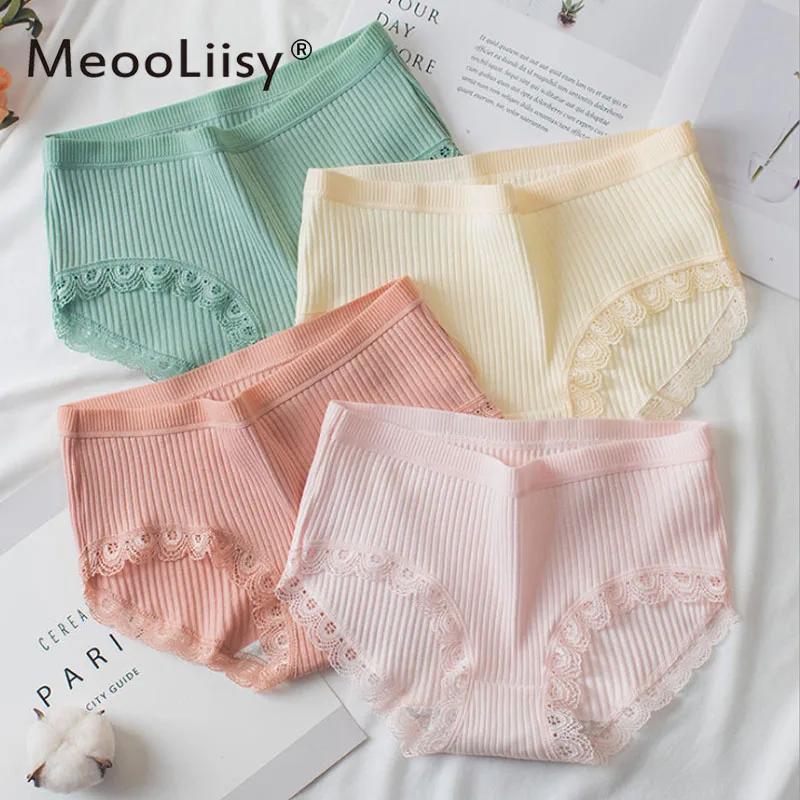 MeooLiisy Women's Underwear Cotton Panty Sexy Lace Panties Female Underpants Solid Color Panty Intimates Women Lingerie M-XL
MeooLiisy Women's Underwear Cotton Panty Sexy Lace Panties Female Underpants Solid Color Panty Intimates Women Lingerie M-XL