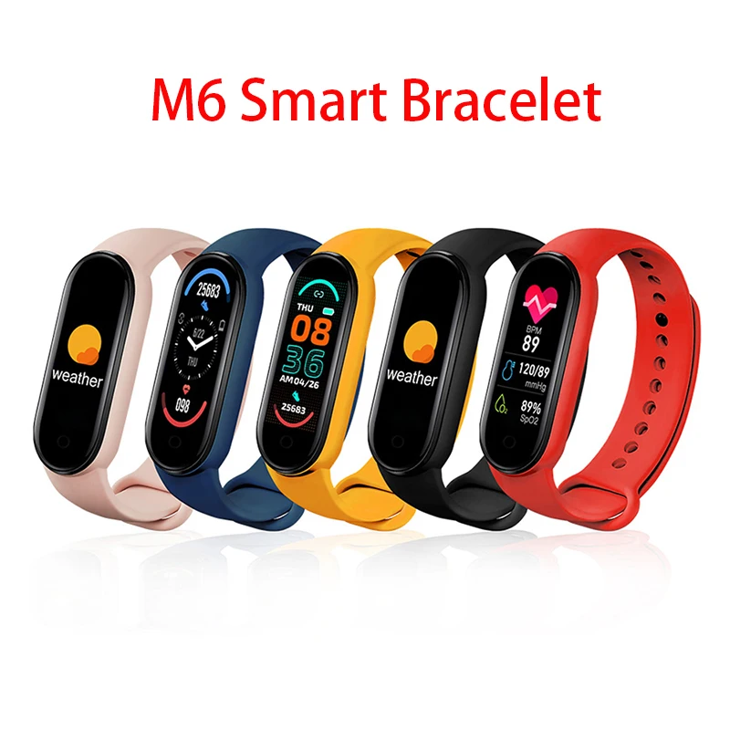 1Pcs/lot 2021 New M6 Smart Bracelet Watch Fitness Tracker Sport Smartband Blood Pressure Monitor Wristband Men Women Smart Band
1Pcs/lot 2021 New M6 Smart Bracelet Watch Fitness Tracker Sport Smartband Blood Pressure Monitor Wristband Men Women Smart Band