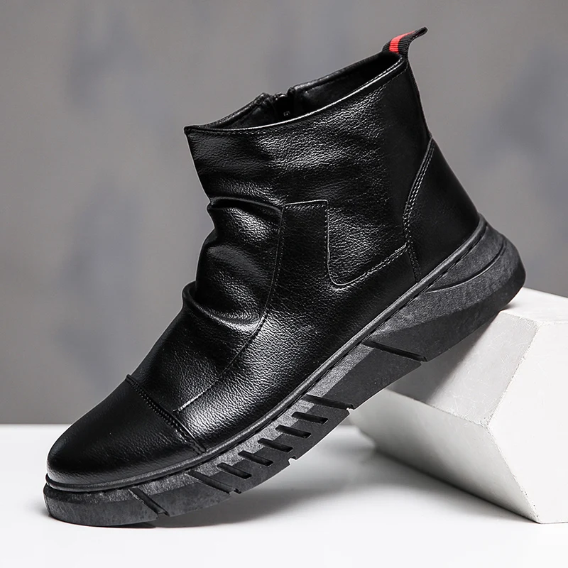New Arrivals Men Ankle Boots Winter Vulcanized Shoes Men Sneakers Wear-resisting High Top Casual Shoes Fur Plush Warm Snow Boots
New Arrivals Men Ankle Boots Winter Vulcanized Shoes Men Sneakers Wear-resisting High Top Casual Shoes Fur Plush Warm Snow Boots