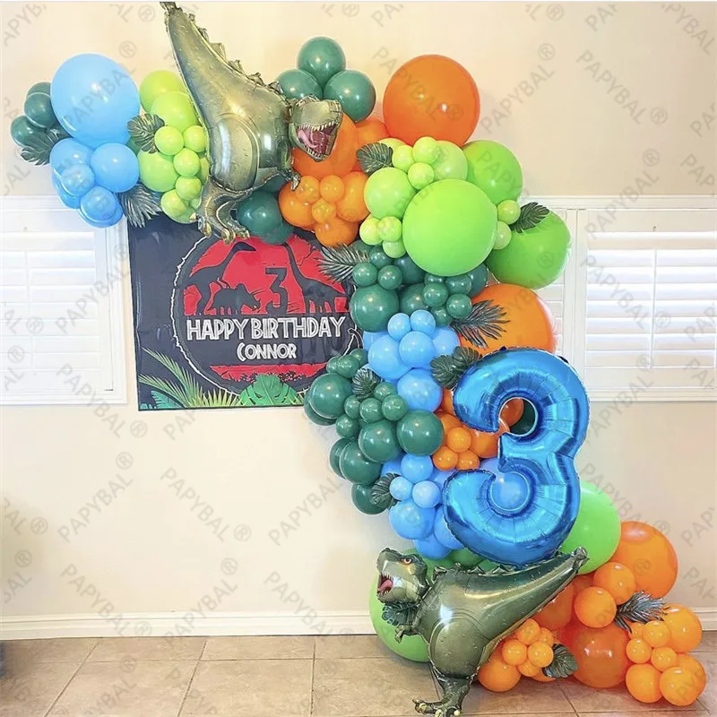 142Pcs Jurassic Dinosaur Theme Party Balloons Green Blue Latex Balloon For Kids Birthday Baby Shower Party Decoration Globos
142Pcs Jurassic Dinosaur Theme Party Balloons Green Blue Latex Balloon For Kids Birthday Baby Shower Party Decoration Globos