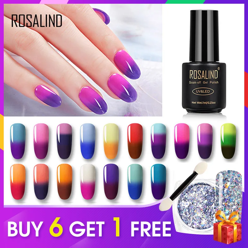 Rosalind Hybrid Varnish Temperature Change Nail Polish Multicolor Semi Permanent Resin Acrylic Profession Base Top Nail Gel 7ML
Rosalind Hybrid Varnish Temperature Change Nail Polish Multicolor Semi Permanent Resin Acrylic Profession Base Top Nail Gel 7ML