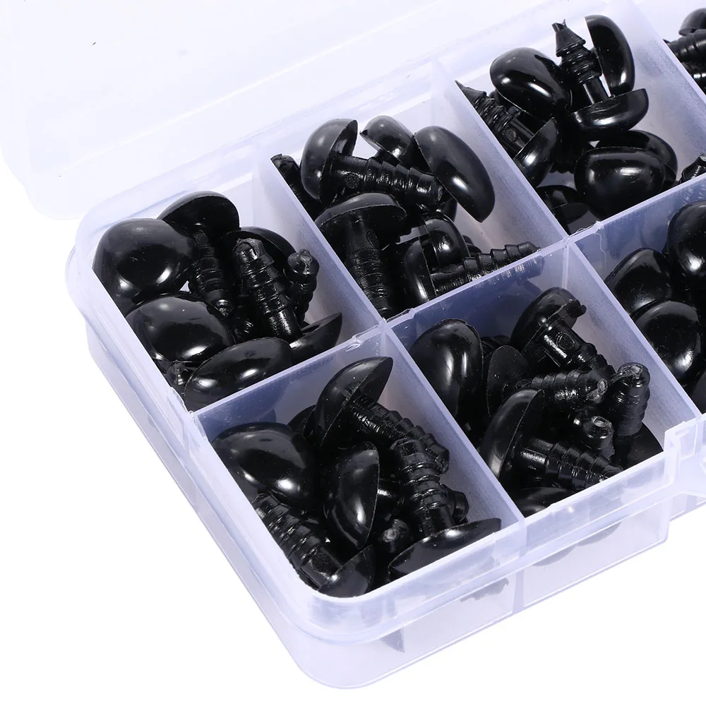 100Pcs/box Mini Black Plastic Safety Nose Triangle For Doll Stuffed Animals Toys Dolls Accessories 8/9/11/13.5/15mm 
100Pcs/box Mini Black Plastic Safety Nose Triangle For Doll Stuffed Animals Toys Dolls Accessories 8/9/11/13.5/15mm