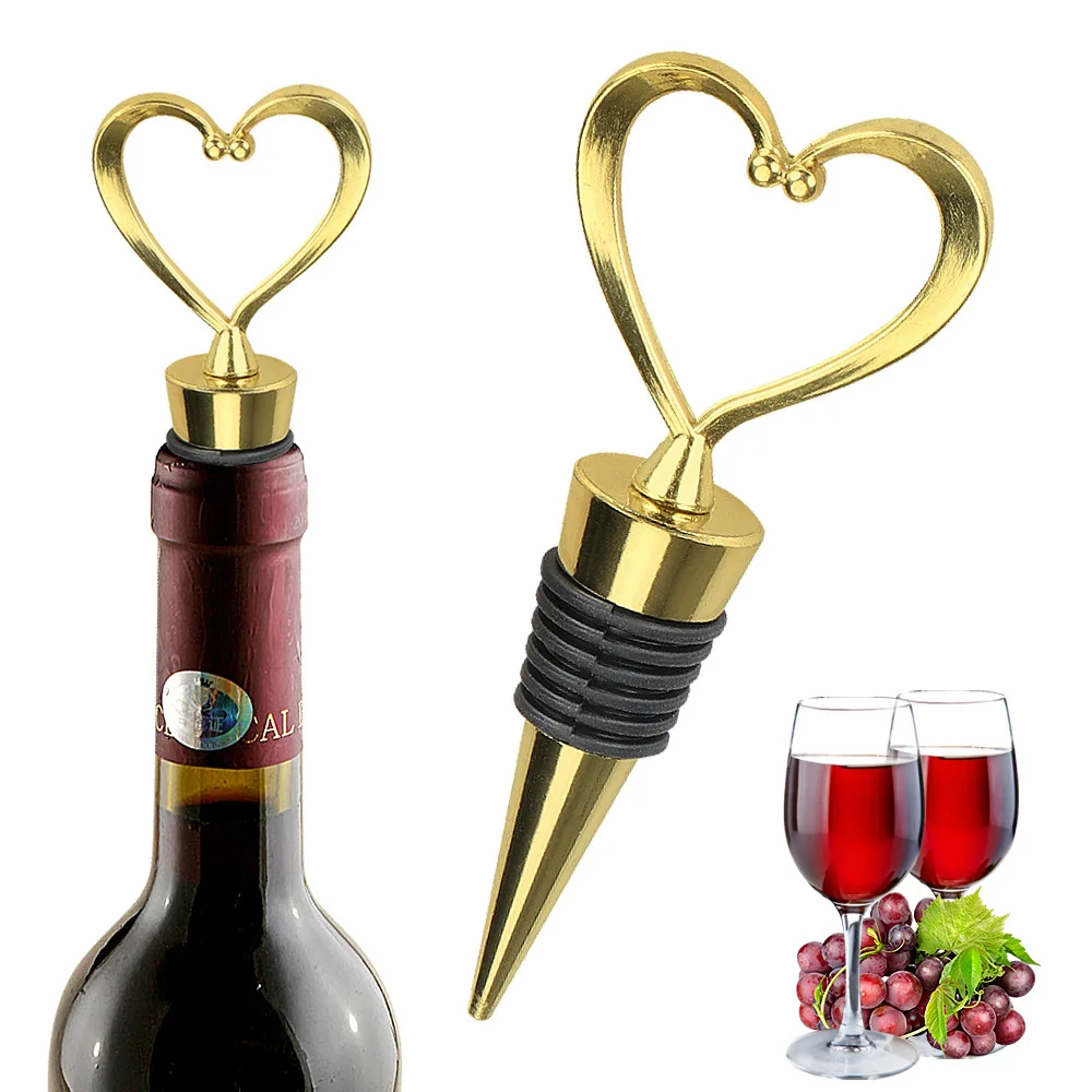Gold Heart Shape Wine Stopper Bar Tools Beer Bottle Stopper Wine Bottle Stopper Twist Wedding Favor Gifts Champagne Stopper
Gold Heart Shape Wine Stopper Bar Tools Beer Bottle Stopper Wine Bottle Stopper Twist Wedding Favor Gifts Champagne Stopper