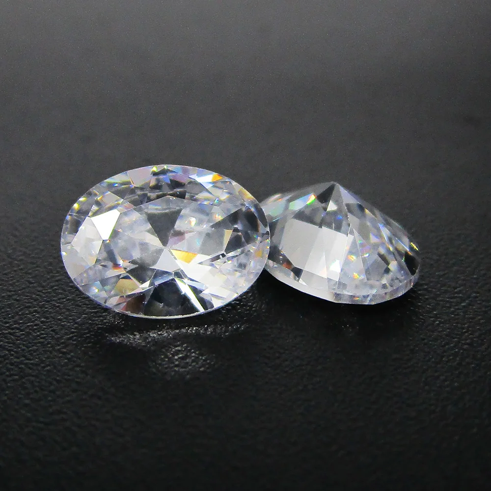 

50pcs Pick Colors White Orange Lavender 3x5mm 5A Factory Direct Price Oval Cut Lab Created Loose Cubic Zirconia Zircon Stone