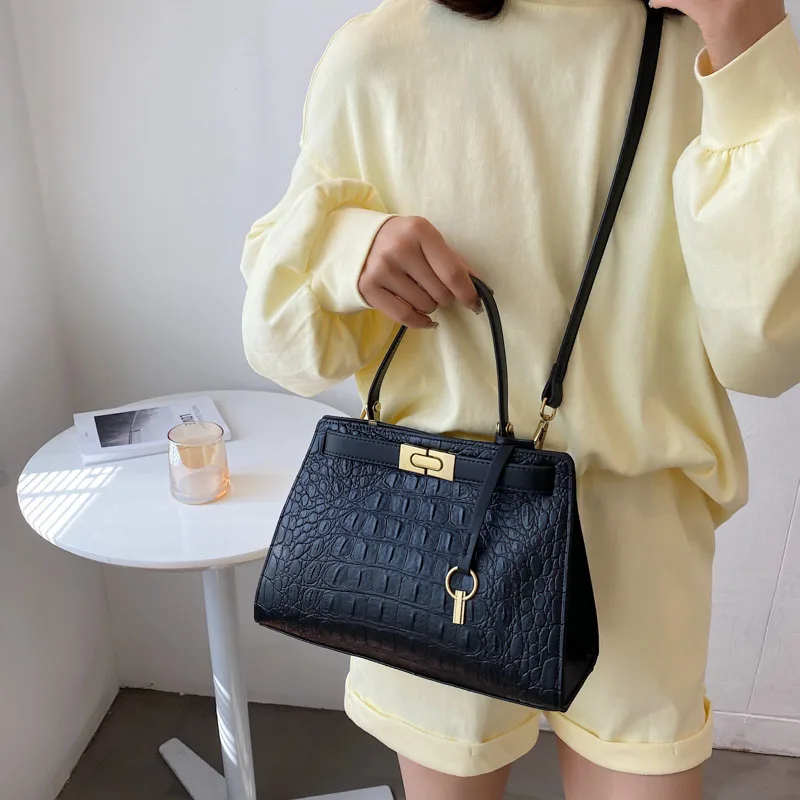 Luxury Ladies Handbag Classic Crocodile Grain Leather Top Handle Totes Bags For Women Crossbody Bag High Quality Women Hand Bag
Luxury Ladies Handbag Classic Crocodile Grain Leather Top Handle Totes Bags For Women Crossbody Bag High Quality Women Hand Bag