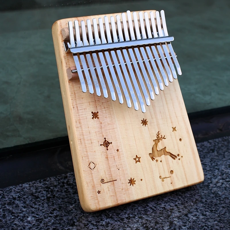 KERUS Kalimba большой палец пианино 17 клавиш с красным деревом портативный Mbira подарки