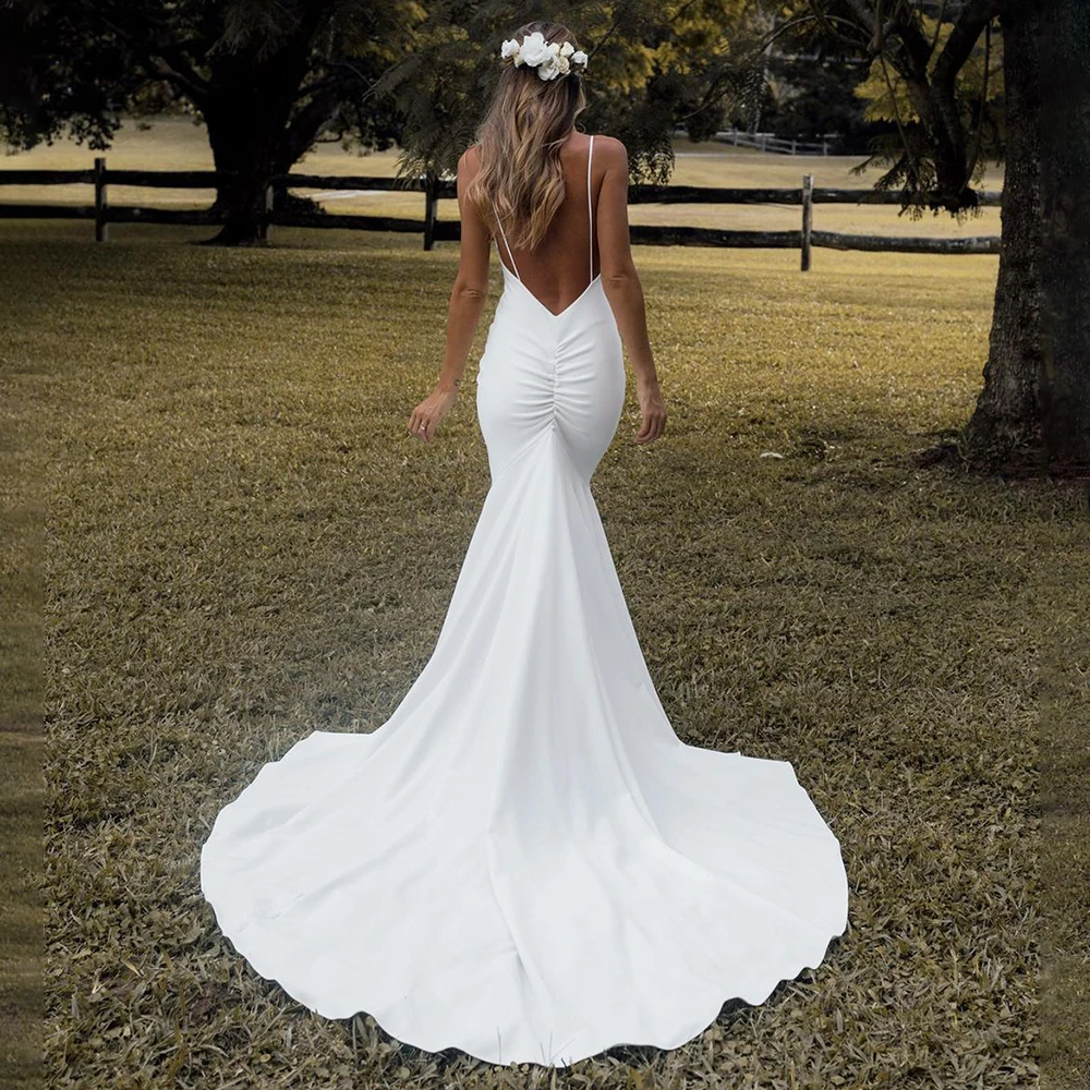 Gardenwed Mermaid Wedding Dresses Strap Bride Dresses Elegant Backless Mariage Wedding Tiered Bridal Gowns Vestido de Noiva
Gardenwed Mermaid Wedding Dresses Strap Bride Dresses Elegant Backless Mariage Wedding Tiered Bridal Gowns Vestido de Noiva