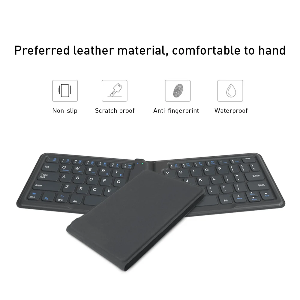 Brand New Mini Bluetooth Keyboard Leather HB188S-Y Folding Wireless Portable Built-In Battery Keypad For Windows IOS Android
Brand New Mini Bluetooth Keyboard Leather HB188S-Y Folding Wireless Portable Built-In Battery Keypad For Windows IOS Android