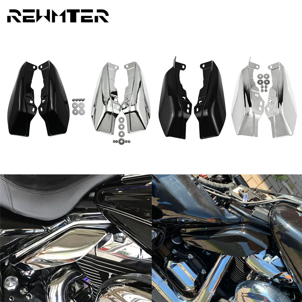 Motorcycle Mid-Frame Air Deflector Heat Shield Black/Chrome Trim Cover For Harley Touring 09-23 Electra Street Glide Road King
Motorcycle Mid-Frame Air Deflector Heat Shield Black/Chrome Trim Cover For Harley Touring 09-23 Electra Street Glide Road King