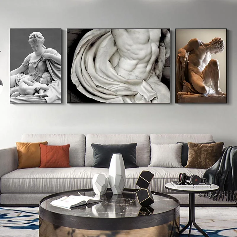 Black and White Man Lady Muscle Sculpture Canvas Art Posters and Nude Prints Wall Art Pictures for Living Room Home Decor
Black and White Man Lady Muscle Sculpture Canvas Art Posters and Nude Prints Wall Art Pictures for Living Room Home Decor