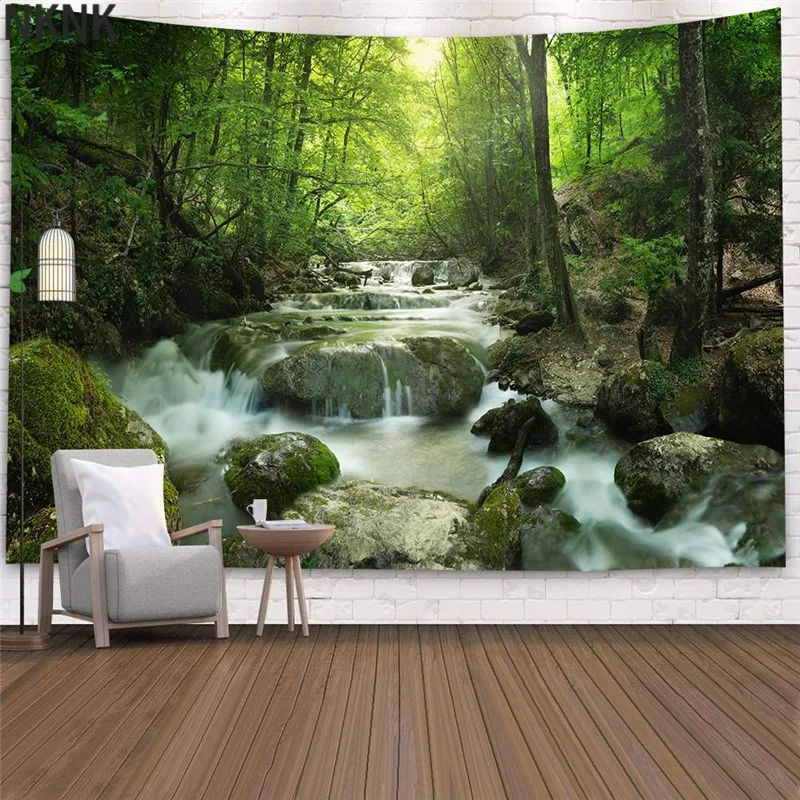 Scenery Tapestry Beautiful Natural Forest Printed Large Wall Hanging Fabric Bedspread Beach Towel Home Decor Travel Sleeping Pad 
Scenery Tapestry Beautiful Natural Forest Printed Large Wall Hanging Fabric Bedspread Beach Towel Home Decor Travel Sleeping Pad