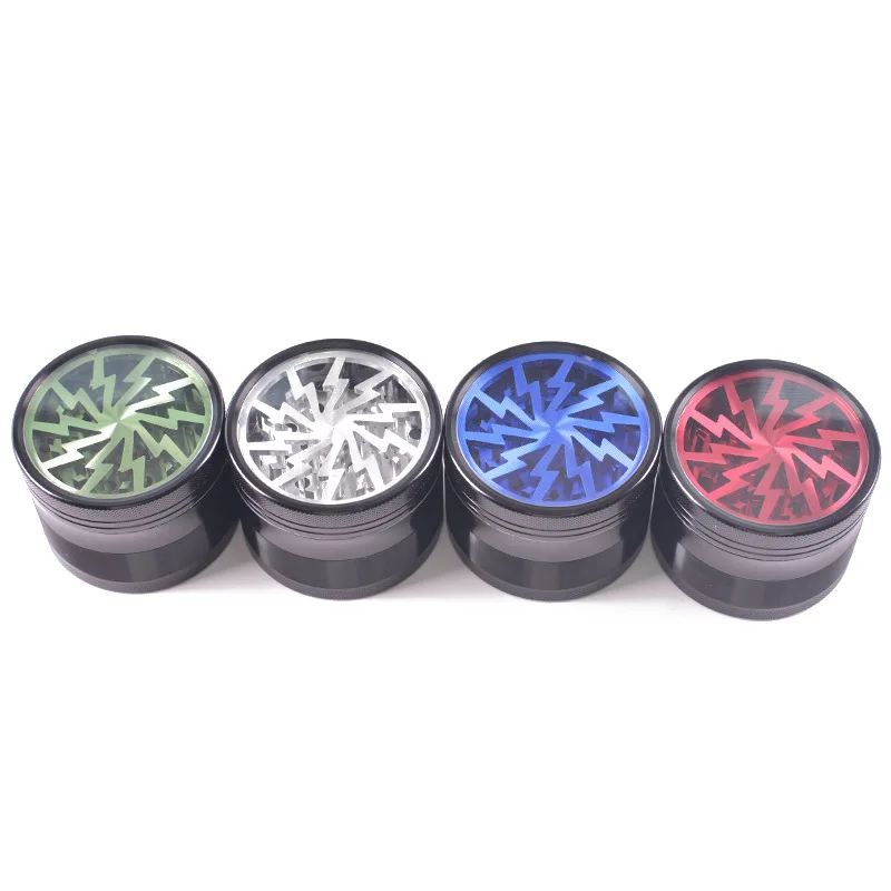 Hot sale Ten tooth Lightning Transparent Open Skylight Diameter 63mm Aluminum Alloy Grinding Machine Tobacco Accessories
Hot sale Ten tooth Lightning Transparent Open Skylight Diameter 63mm Aluminum Alloy Grinding Machine Tobacco Accessories