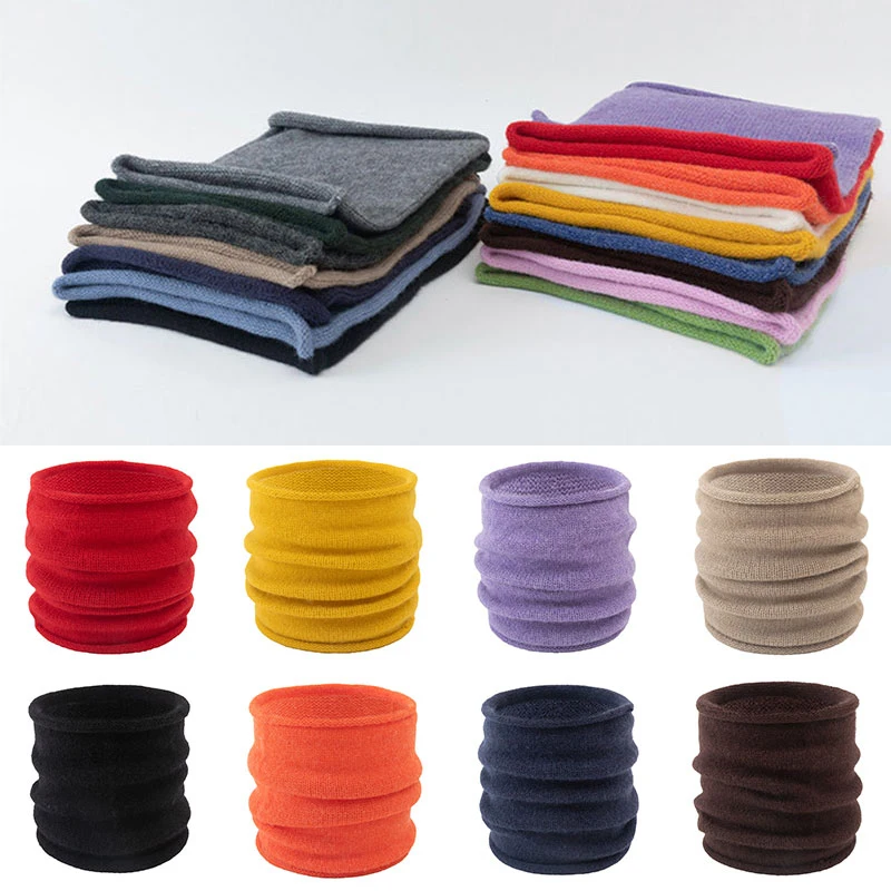 Knitted Ring Neck Wraps Woolen Neck Warmer Scarves Unisex Men Face Scarves Solid Color Keep Warm Winter Necks And Scarves
Knitted Ring Neck Wraps Woolen Neck Warmer Scarves Unisex Men Face Scarves Solid Color Keep Warm Winter Necks And Scarves