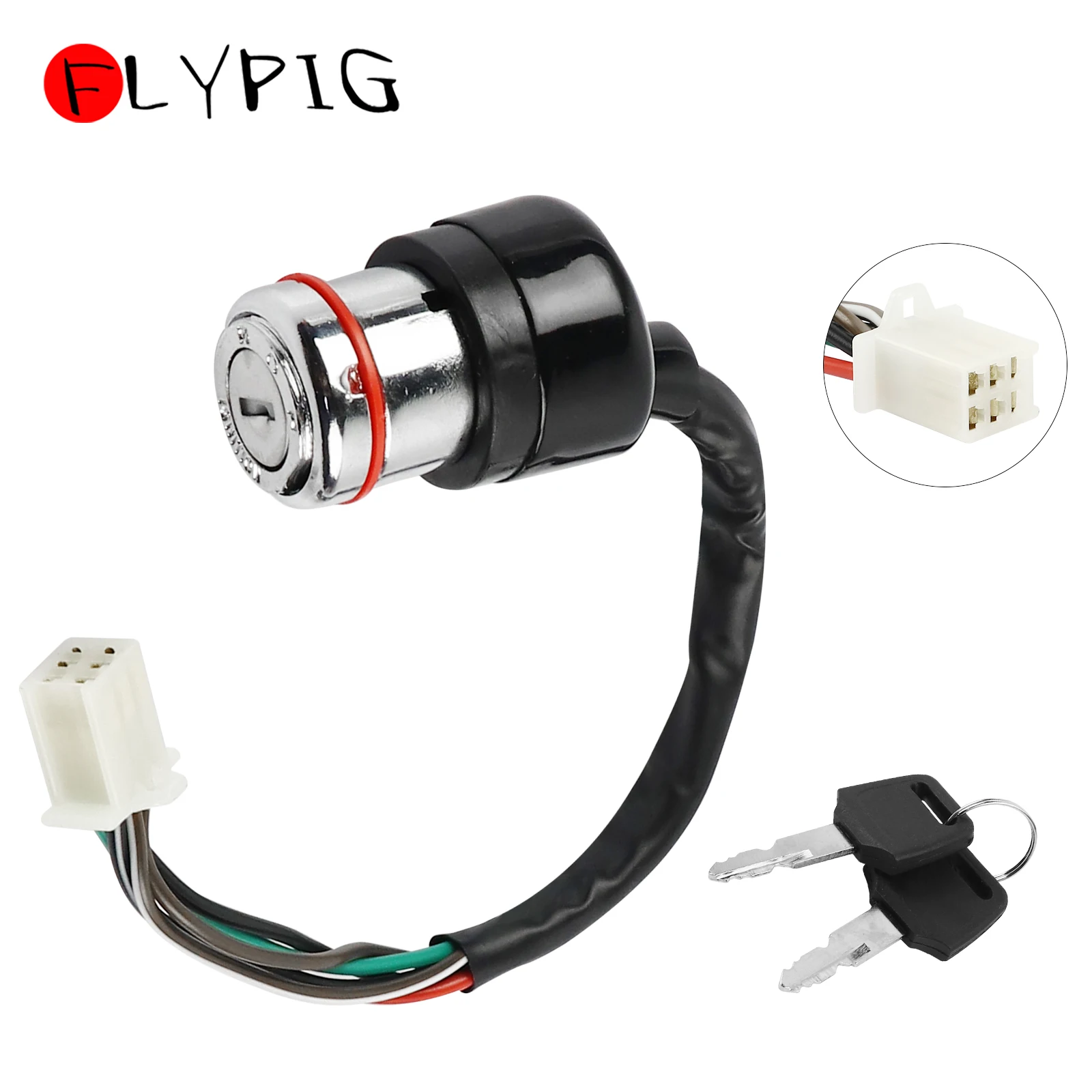 FLYPIG Key Ignition Switch For 50CC 70CC 90CC 110CC 125CC Chinese ATV Quad Dirt Bikes Go Kartsh Bike 6 wire GN125 Line lock key
FLYPIG Key Ignition Switch For 50CC 70CC 90CC 110CC 125CC Chinese ATV Quad Dirt Bikes Go Kartsh Bike 6 wire GN125 Line lock key
