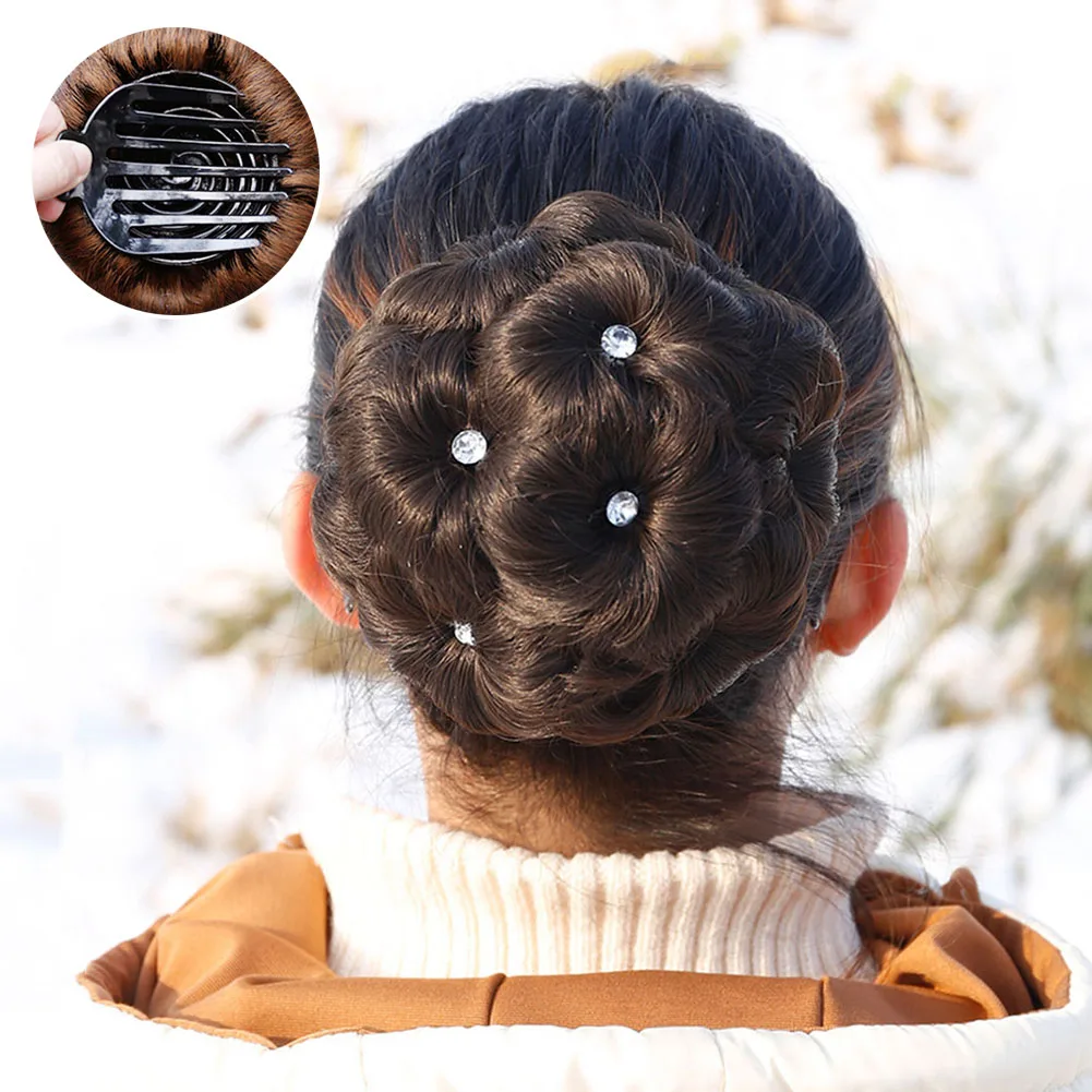 Messy Bun Hair Scrunchies with Rhinestones for Women Natural Chignon Updo Hair Extensions
Messy Bun Hair Scrunchies with Rhinestones for Women Natural Chignon Updo Hair Extensions
