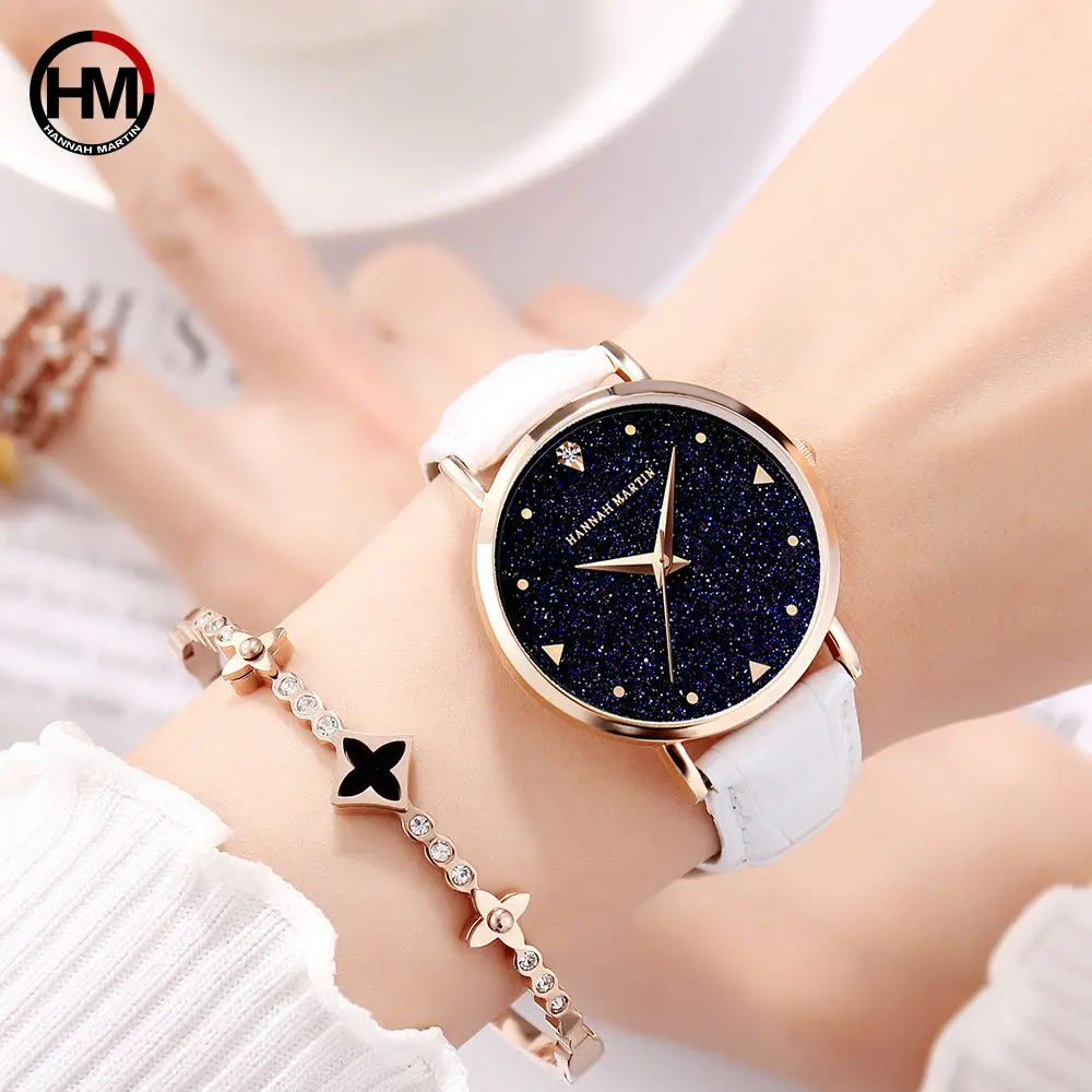 New Japanese original imported movement Luxury Quartz watch ladies waterproof leather flash Star Dial woman watch Clock
New Japanese original imported movement Luxury Quartz watch ladies waterproof leather flash Star Dial woman watch Clock