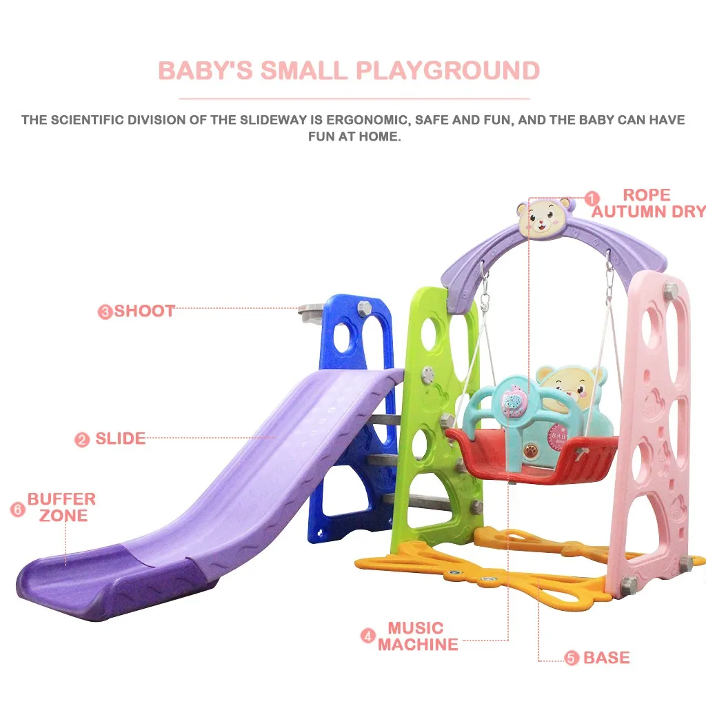 New Plastic Kids Slides And Swing With MP3 Toddler Mountaineering And Swing Set,Suitable For Indoor Slides And Backyard Baskets
New Plastic Kids Slides And Swing With MP3 Toddler Mountaineering And Swing Set,Suitable For Indoor Slides And Backyard Baskets