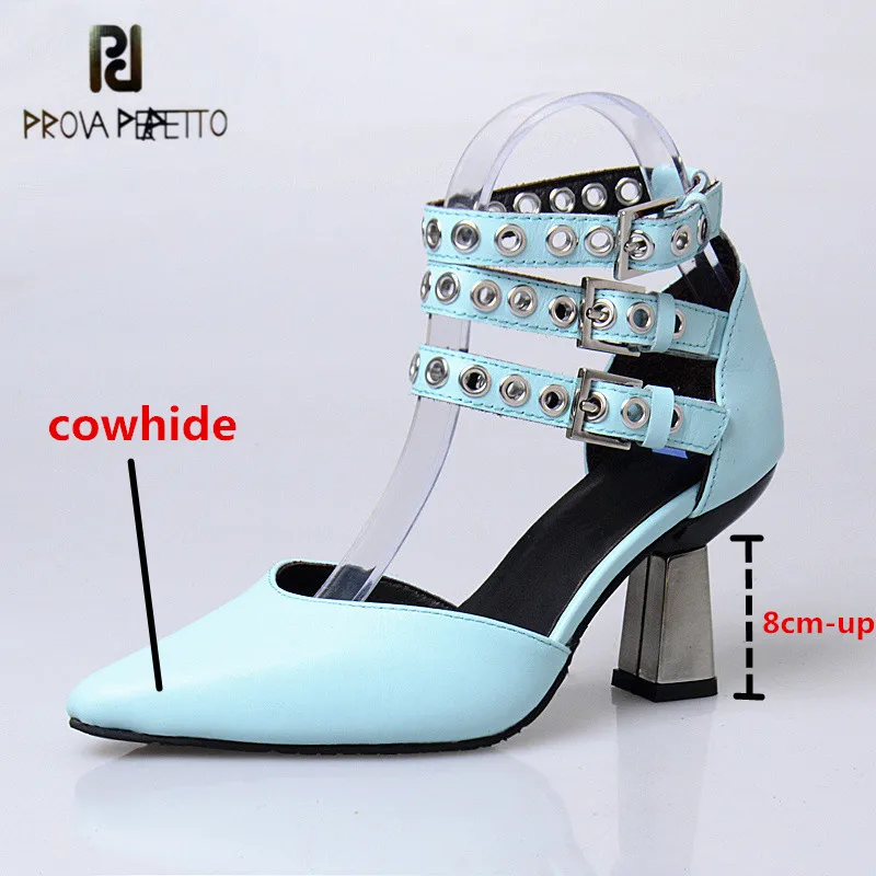 Prova Perfetto Genuine Leather Women's Summer Heel Shoes Shallow Fashion Mixed Colors Pointed Toe Slip-on Office Lady Shoes 2021
Prova Perfetto Genuine Leather Women's Summer Heel Shoes Shallow Fashion Mixed Colors Pointed Toe Slip-on Office Lady Shoes 2021