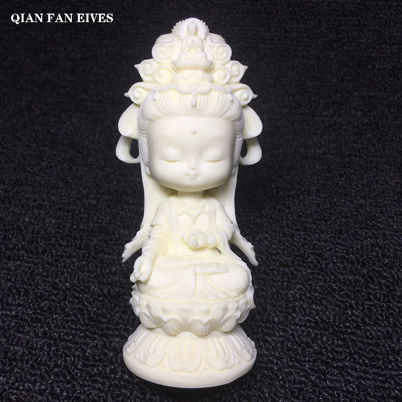 Chinese style Cartoon Guanyin Statuette High-quality hand-carved cute little Guanyin Bodhisattva Home desktop decoration statue
Chinese style Cartoon Guanyin Statuette High-quality hand-carved cute little Guanyin Bodhisattva Home desktop decoration statue