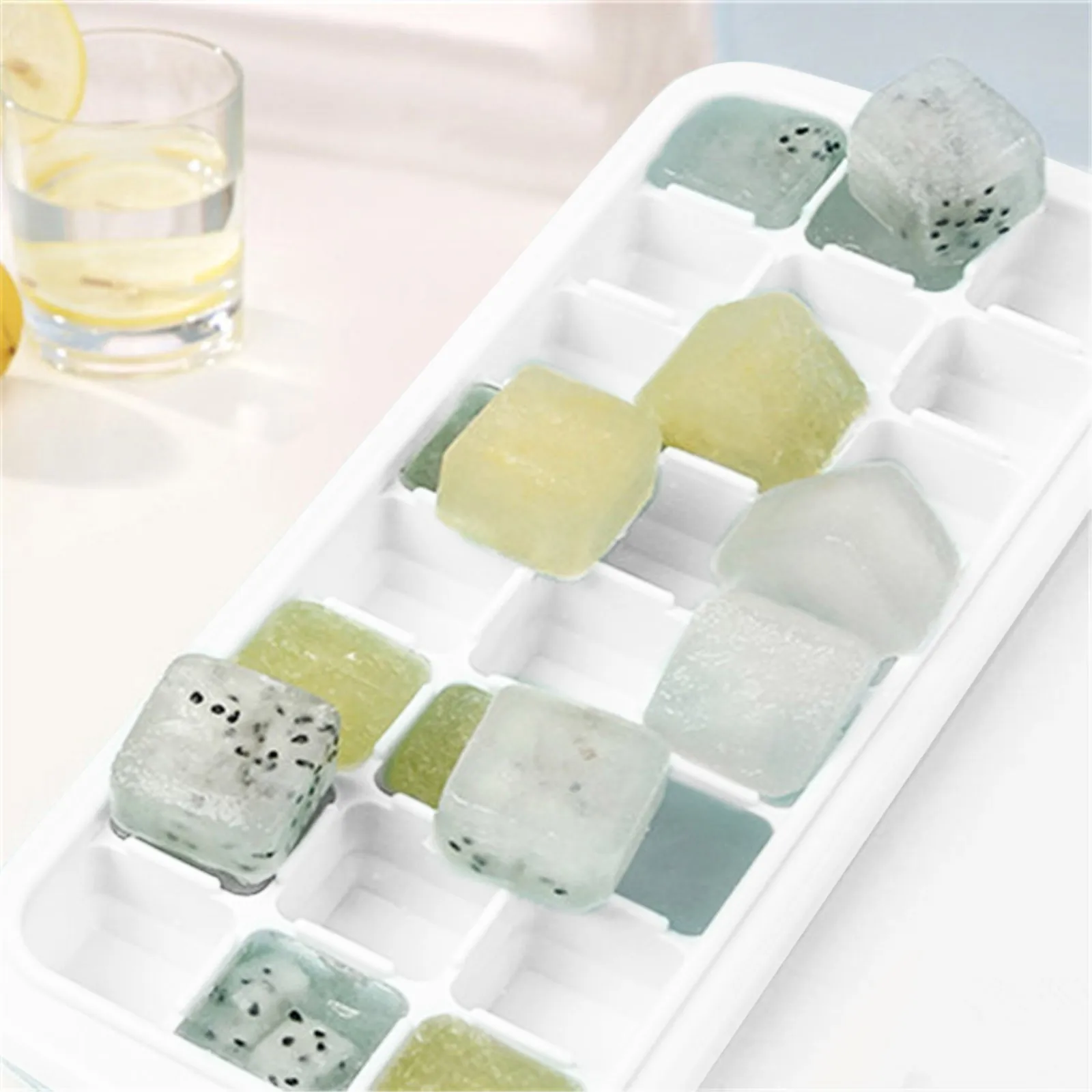 Silicone Ice Cube Maker Trays With Lids For Freezer Jelly Cold Drink Whiskey Cocktails Kitchen Tools Accessories #58
Silicone Ice Cube Maker Trays With Lids For Freezer Jelly Cold Drink Whiskey Cocktails Kitchen Tools Accessories #58