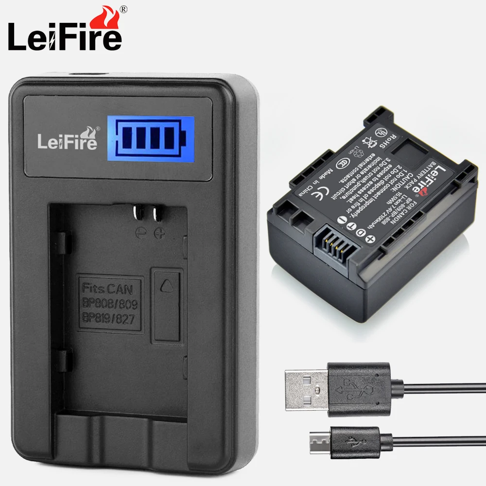 2 шт./комплект аккумулятор и зарядное устройство USB для Canon|Цифровые аккумуляторы|