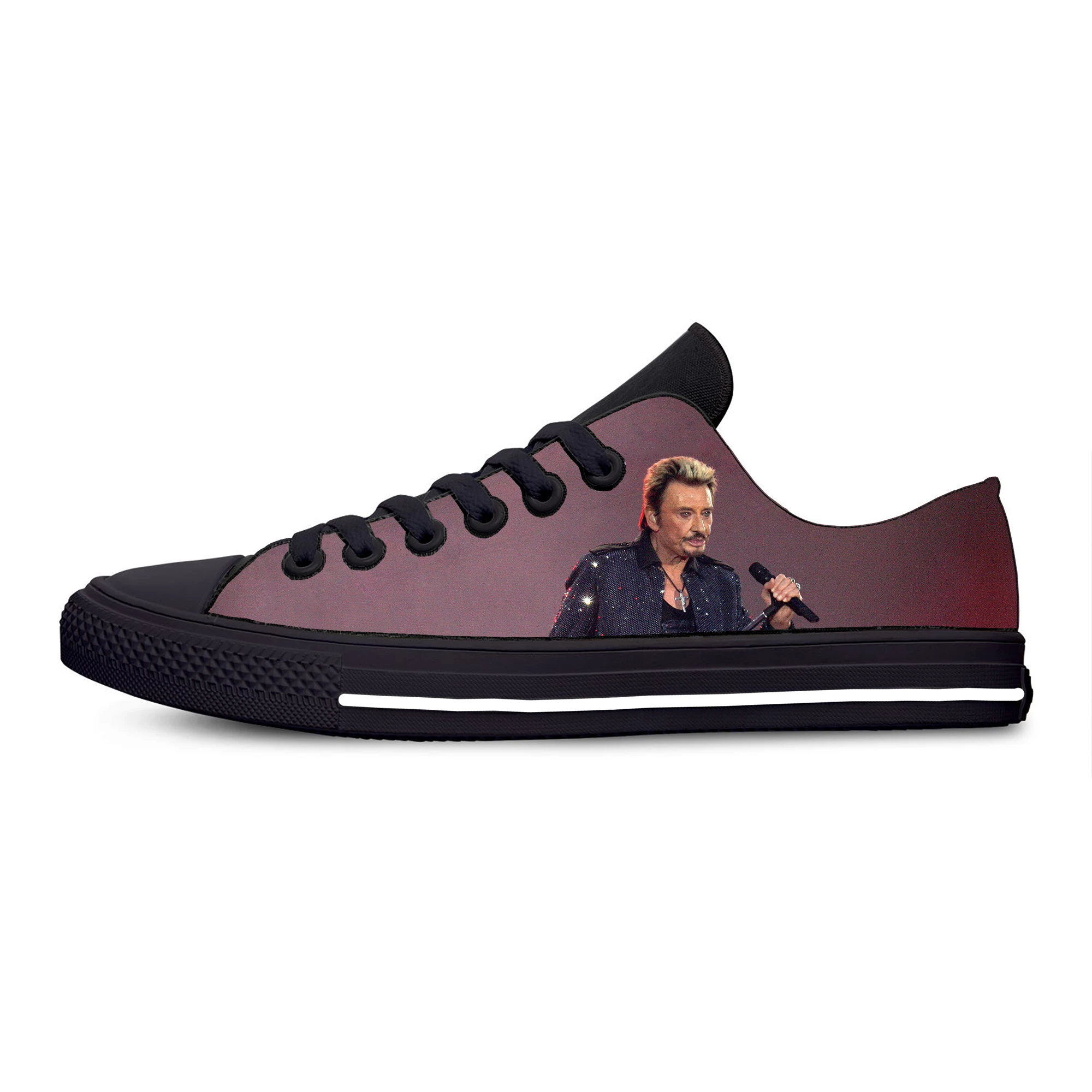 Rock Star Johnny Hallyday Music Singer Fashion Casual Cloth Shoes Low Top Lightweight Breathable 3D Print Men Women Sneakers
Rock Star Johnny Hallyday Music Singer Fashion Casual Cloth Shoes Low Top Lightweight Breathable 3D Print Men Women Sneakers