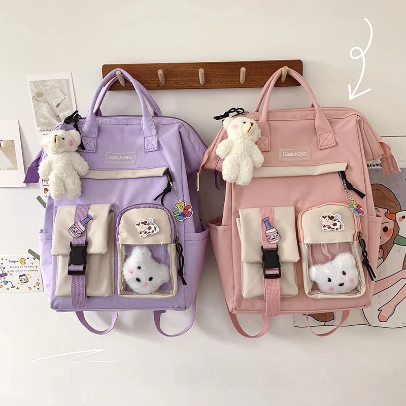 2021 Preppy Style Purple Backpack Girls Waterproof Candy Color Backpacks Fancy High School Bags for Teenage Cute Travel Rucksack
2021 Preppy Style Purple Backpack Girls Waterproof Candy Color Backpacks Fancy High School Bags for Teenage Cute Travel Rucksack