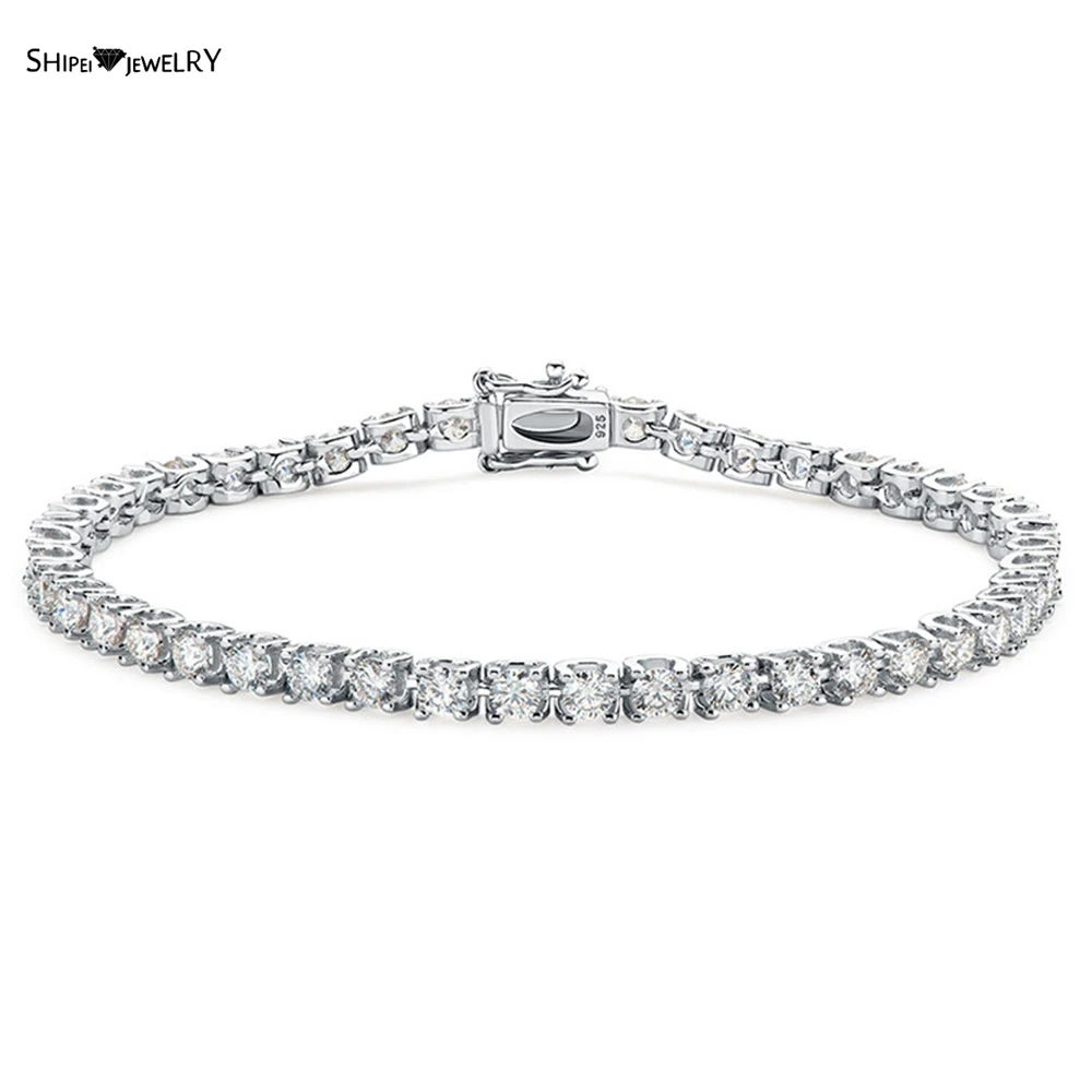 Shipei 100% 925 пробы серебряные бриллианты драгоценные камни Ювелирные Изделия Простые браслеты с подвесками для женщин браслет с GRA
Shipei 100% 925 пробы серебряные бриллианты драгоценные камни Ювелирные Изделия Простые браслеты с подвесками для женщин браслет с GRA