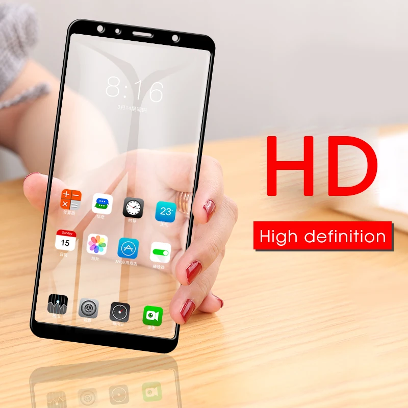 HD закаленное Стекло для samsung Galaxy A9 A6 A8 A7 2018 Экран протектор A5 A3 2017 2016 защитный