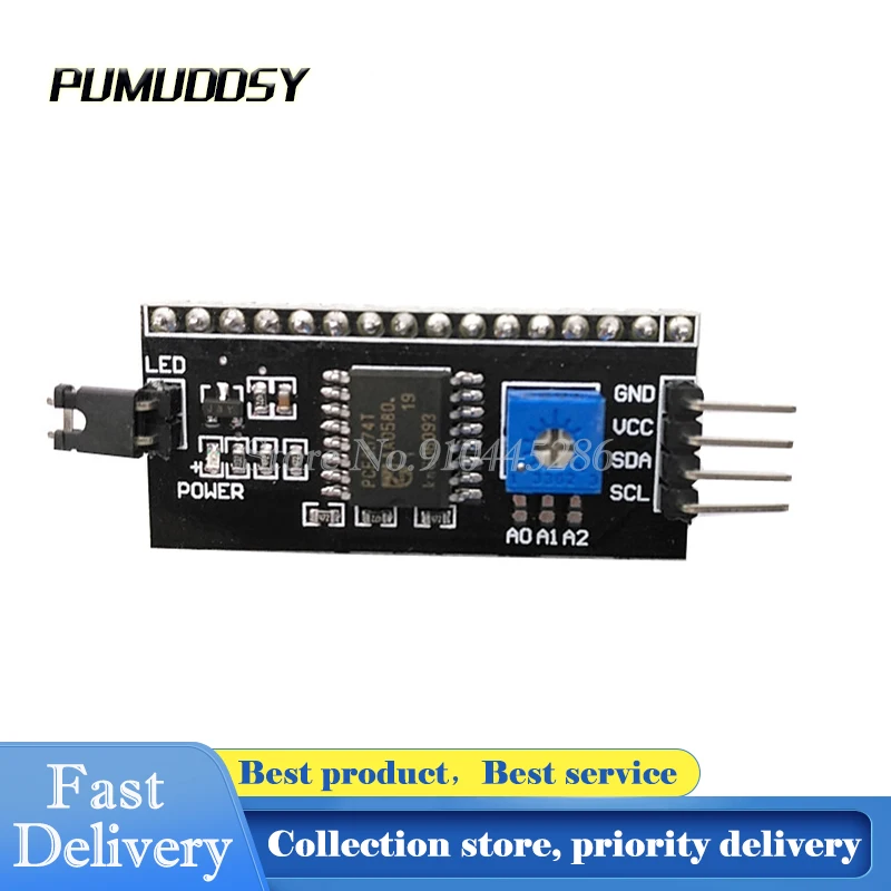 1pcs IIC/I2C / Interface LCD1602 1602A 2004 LCD Adapter Plate
1pcs IIC/I2C / Interface LCD1602 1602A 2004 LCD Adapter Plate