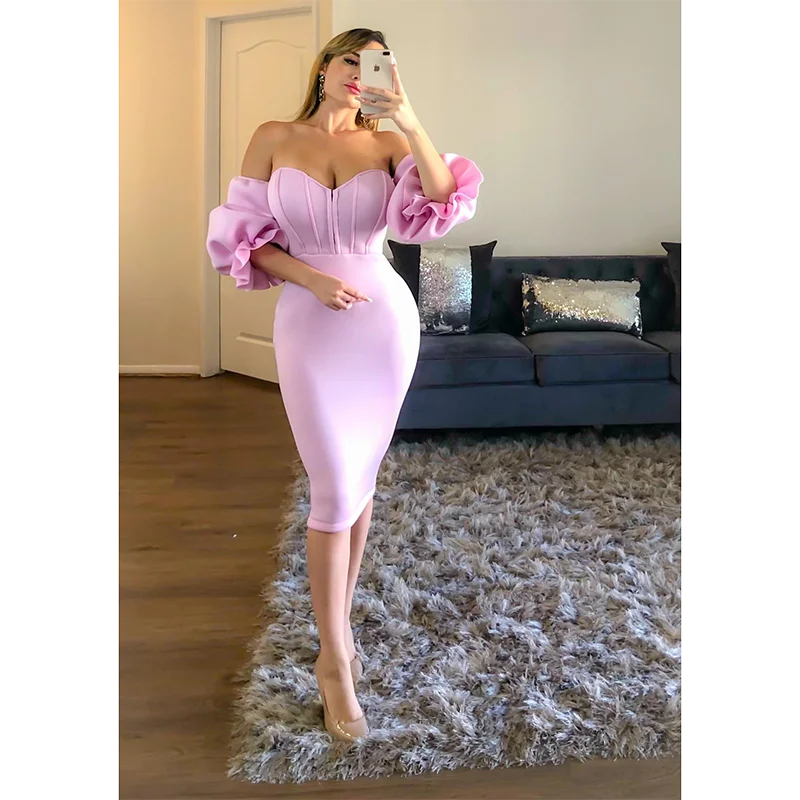 3 Colors Sexy Off Shoulder Solid Ruffles Half Sleeve Bandage Dress for Women Clothes Casual Bodycon Club Party Vestidos 90001
3 Colors Sexy Off Shoulder Solid Ruffles Half Sleeve Bandage Dress for Women Clothes Casual Bodycon Club Party Vestidos 90001