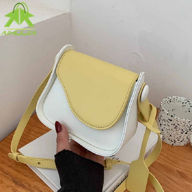 Fashion Color Matching Handbag for Woman High Quality Pu Leather Girl Shoulder Bag Luxury Designer Messenger Small Square Bags
Fashion Color Matching Handbag for Woman High Quality Pu Leather Girl Shoulder Bag Luxury Designer Messenger Small Square Bags