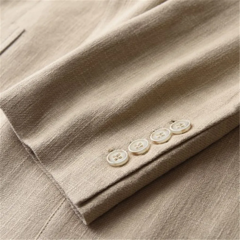Khaki Blazer Men Cotton Linen Business Casual Plus Size 4XL Suit Jacket Male 2020 Spring New Temperament Men's Clothing RM50275
Khaki Blazer Men Cotton Linen Business Casual Plus Size 4XL Suit Jacket Male 2020 Spring New Temperament Men's Clothing RM50275