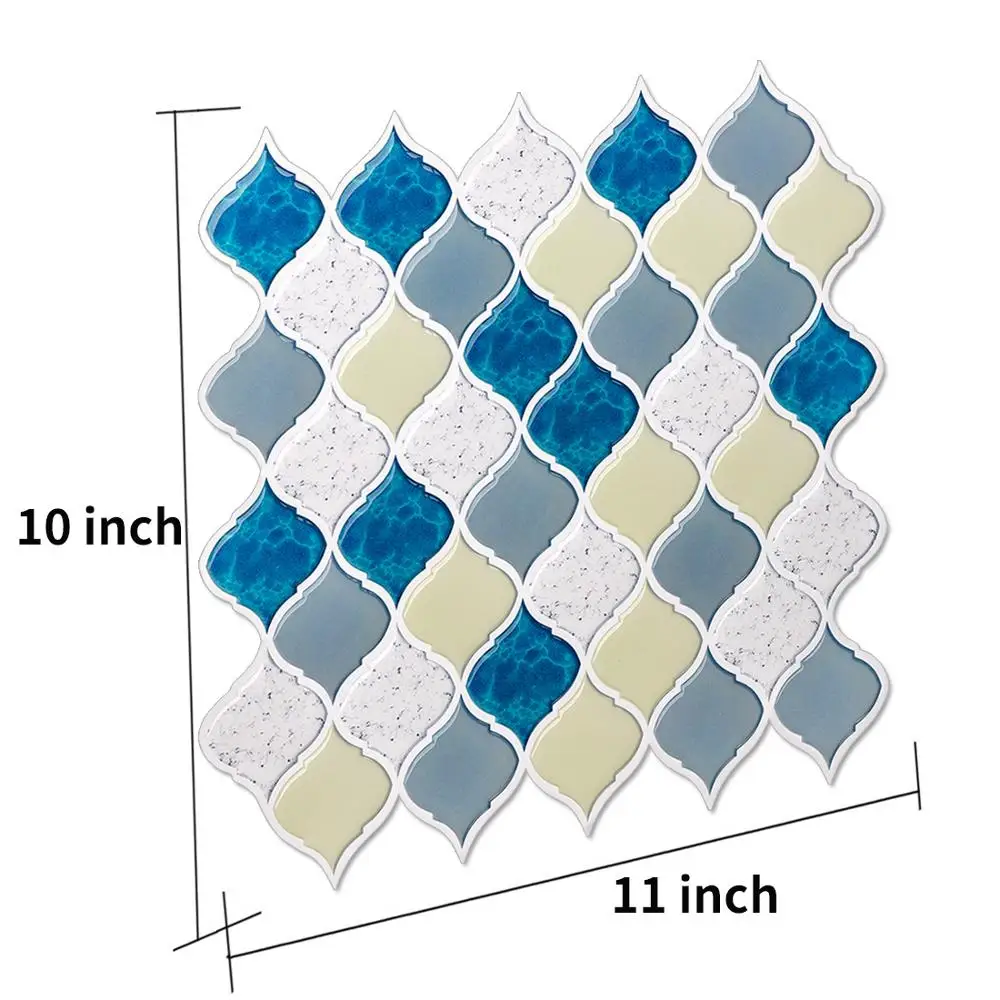 10x11/inch Peel and Stick Lantern Shape Tile Backsplash Mosaic Tile Cream+Sapphire blue
10x11/inch Peel and Stick Lantern Shape Tile Backsplash Mosaic Tile Cream+Sapphire blue