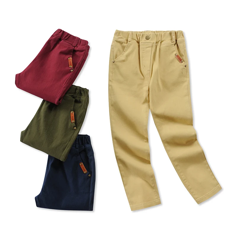 New Children Pants Classic Casual Solid Color Boy's Trousers Elasticity 100% Cotton Boy's Pants Clothing
New Children Pants Classic Casual Solid Color Boy's Trousers Elasticity 100% Cotton Boy's Pants Clothing