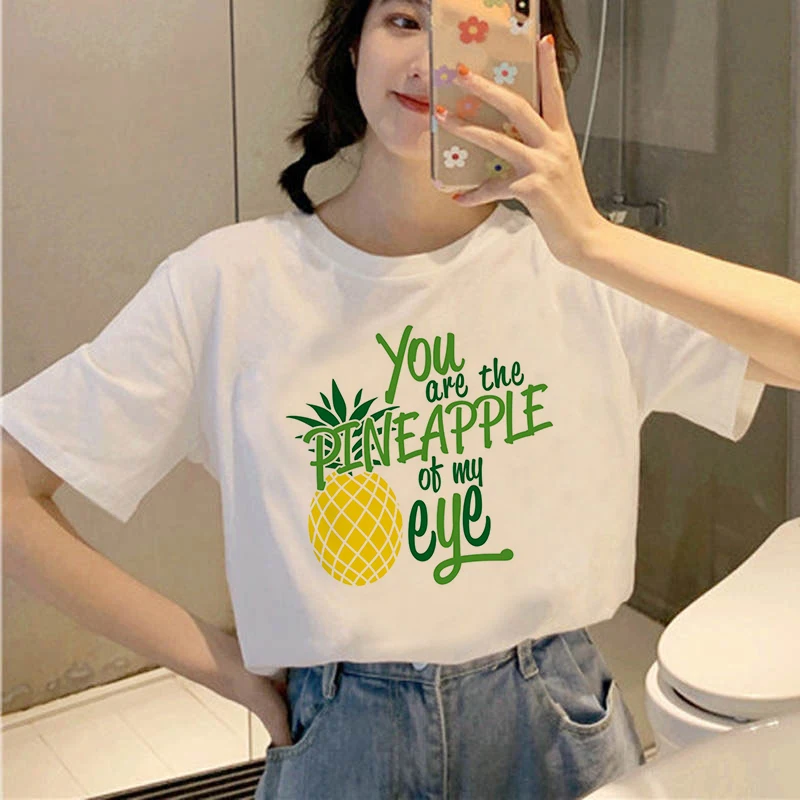 2021 Summer Pineapple Printed T-Shirt Women Harajuku Ullzang Casual Loose Short Sleeve O Neck Tops Tees camisetas mujer
2021 Summer Pineapple Printed T-Shirt Women Harajuku Ullzang Casual Loose Short Sleeve O Neck Tops Tees camisetas mujer