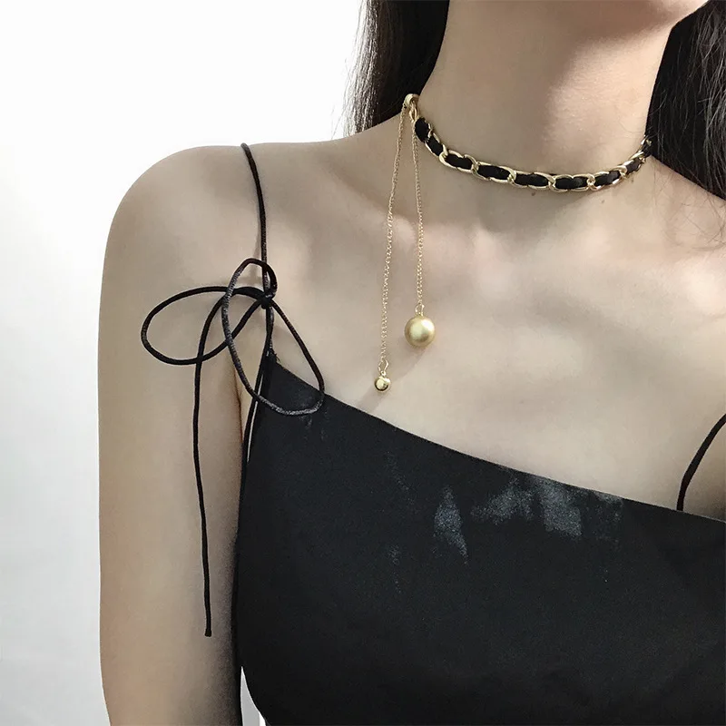 European And American Fashion Woven Necklace Adjustable Pull-out Choker Clavicle Chain Net Red Exaggerated Neck Ne
European And American Fashion Woven Necklace Adjustable Pull-out Choker Clavicle Chain Net Red Exaggerated Neck Ne