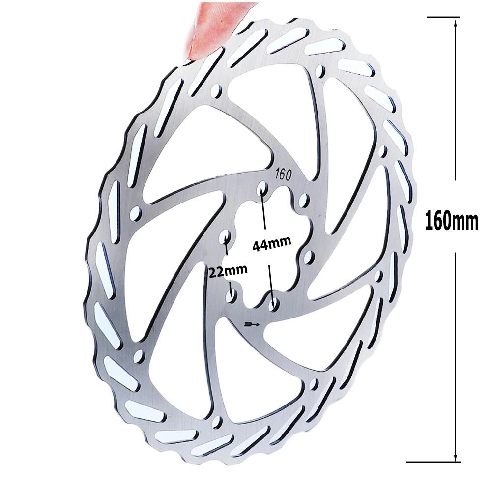 44mm Mountain Bike Disc Stainless Steel Bicycle Brake Rotor Hydraulic Disc Brakes Bicycle Use 160mm For MTB Bike Parts
44mm Mountain Bike Disc Stainless Steel Bicycle Brake Rotor Hydraulic Disc Brakes Bicycle Use 160mm For MTB Bike Parts