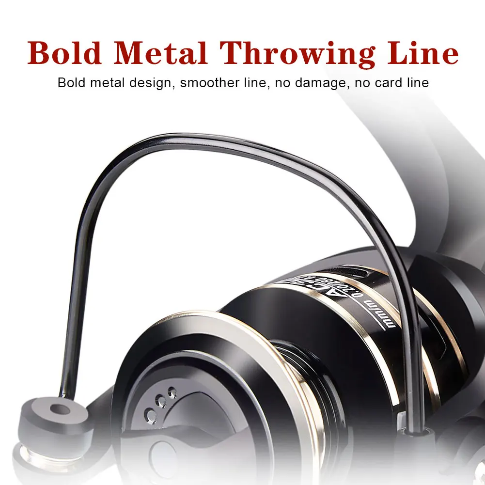 AC2000-7000 Sea Rod Fishing Reel Full Metal Rocker 5.2: 1 Speed 5kg Resistance Fishing Reel Sea Rod Fishing Fishing Reel
AC2000-7000 Sea Rod Fishing Reel Full Metal Rocker 5.2: 1 Speed 5kg Resistance Fishing Reel Sea Rod Fishing Fishing Reel