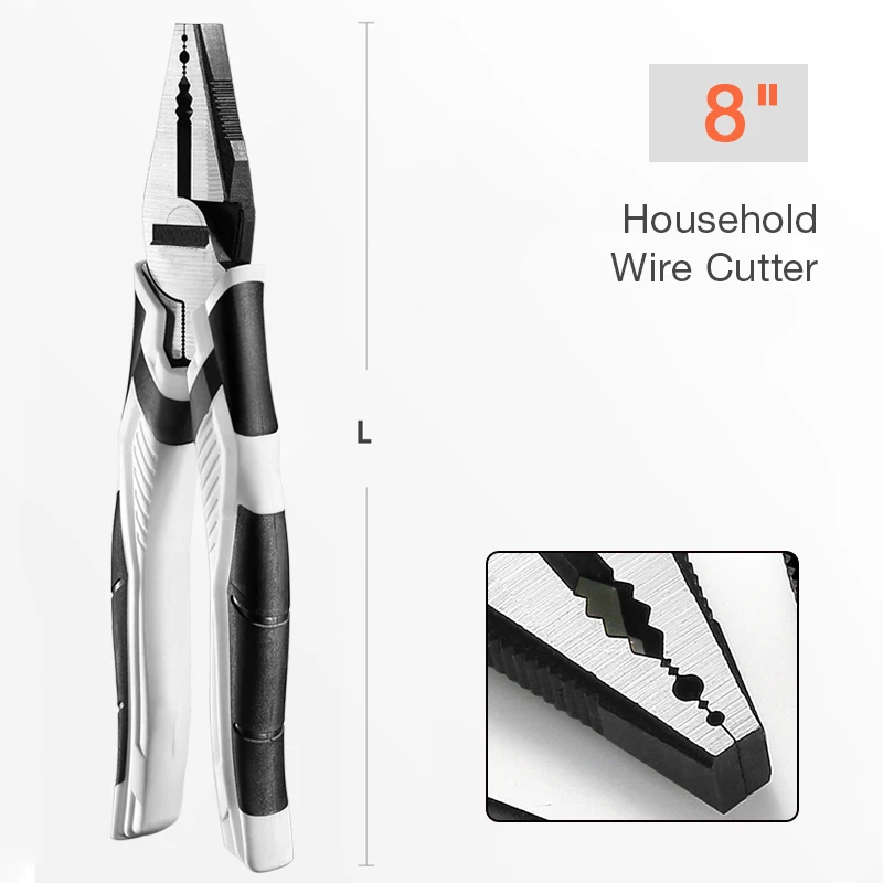 8''9'' Multifunction Pliers Set Combination Pliers Stripper Crimper Cutter Heavy Duty Wire Pliers Diagonal Pliers Hand Tools
8''9'' Multifunction Pliers Set Combination Pliers Stripper Crimper Cutter Heavy Duty Wire Pliers Diagonal Pliers Hand Tools