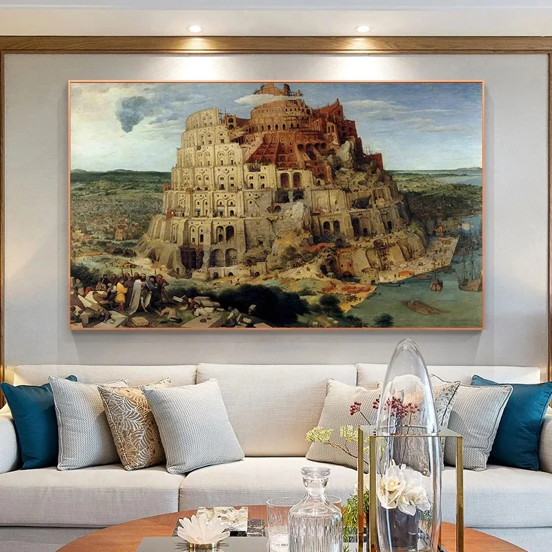 Rene Magritte Tower of Babel Art Painting Canvas Painting Posters and Prints Wall Art Picture for Living Room Home Decor Cuadros
Rene Magritte Tower of Babel Art Painting Canvas Painting Posters and Prints Wall Art Picture for Living Room Home Decor Cuadros