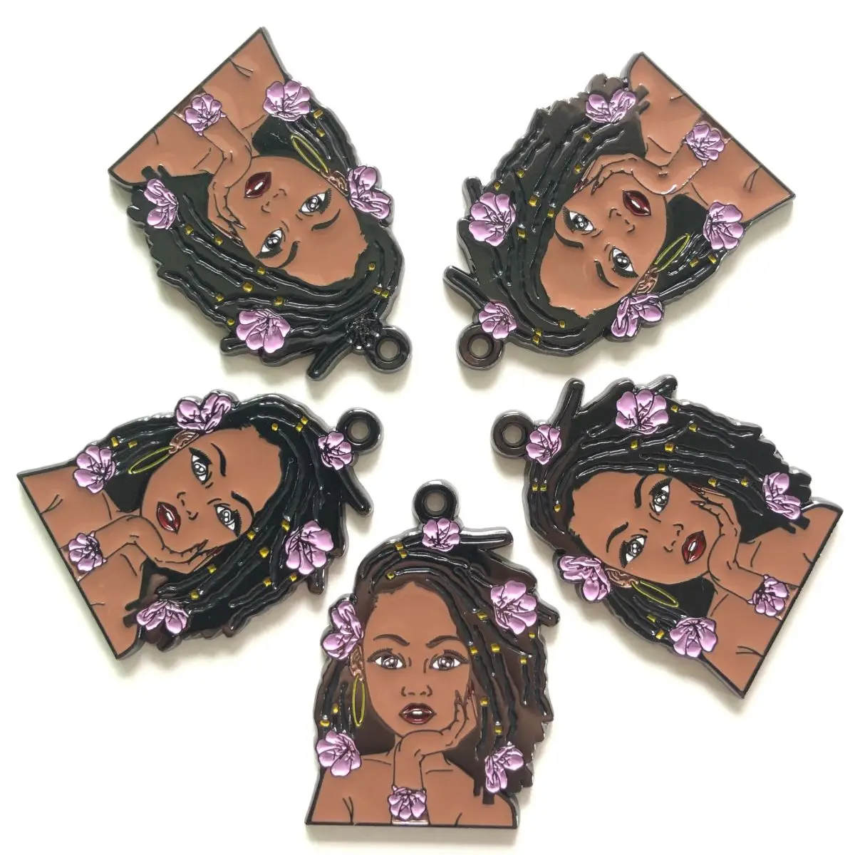 5pcs Purple Enamel Alloy Charm Pendant for Girl Bracelet Necklace Creation Keychain Accessory Black Plate Jewelry Finding Supply
5pcs Purple Enamel Alloy Charm Pendant for Girl Bracelet Necklace Creation Keychain Accessory Black Plate Jewelry Finding Supply