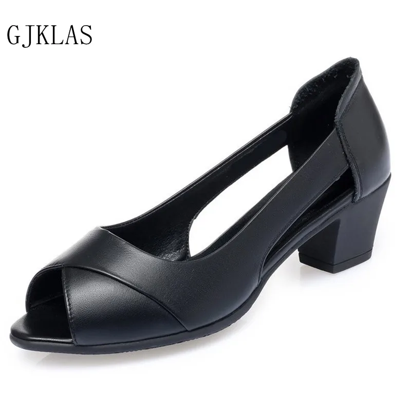 Peep Toe Heels Pumps Womans Dress Shoes Block Heels Gray Black Formal Shoes for Women Office Middle Heels Sandalhias Feminias 
Peep Toe Heels Pumps Womans Dress Shoes Block Heels Gray Black Formal Shoes for Women Office Middle Heels Sandalhias Feminias