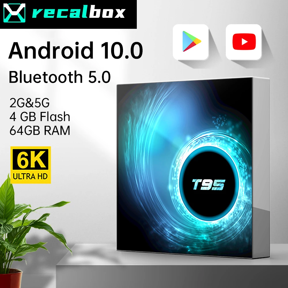 2021 Latest T95 Smart Tv Box Android 10 6k 2.4g & 5g Wifi Bluetooth 5.0 4g 16g 32gb 64gb 4k Quad Core Set-Top Box Media Player
2021 Latest T95 Smart Tv Box Android 10 6k 2.4g & 5g Wifi Bluetooth 5.0 4g 16g 32gb 64gb 4k Quad Core Set-Top Box Media Player
